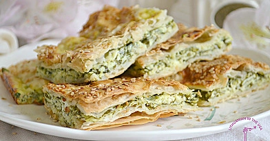 Turkish Borek - Turkiškas borekas su fetos sūriu ir špinatais