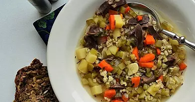 Agurkinė sriuba su skrandukais ir ryžiais