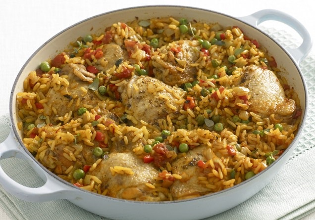 Arroz Con Pollo arba vištiena su ryžiais