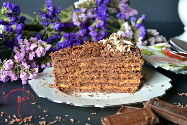 Chocotorta – nekeptas šokoladinių sausainių ir karamelės tortas