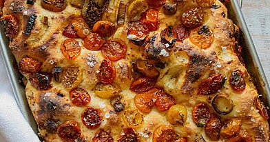 Focaccia Pizza receptas - plokščia itališka duona/pica (garnyras ar alternatyva picos padui)
