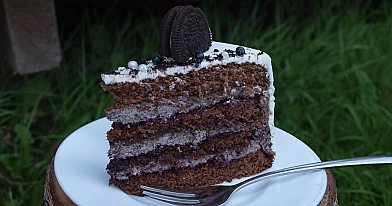 Biskvitinis keptas tortas Oreo