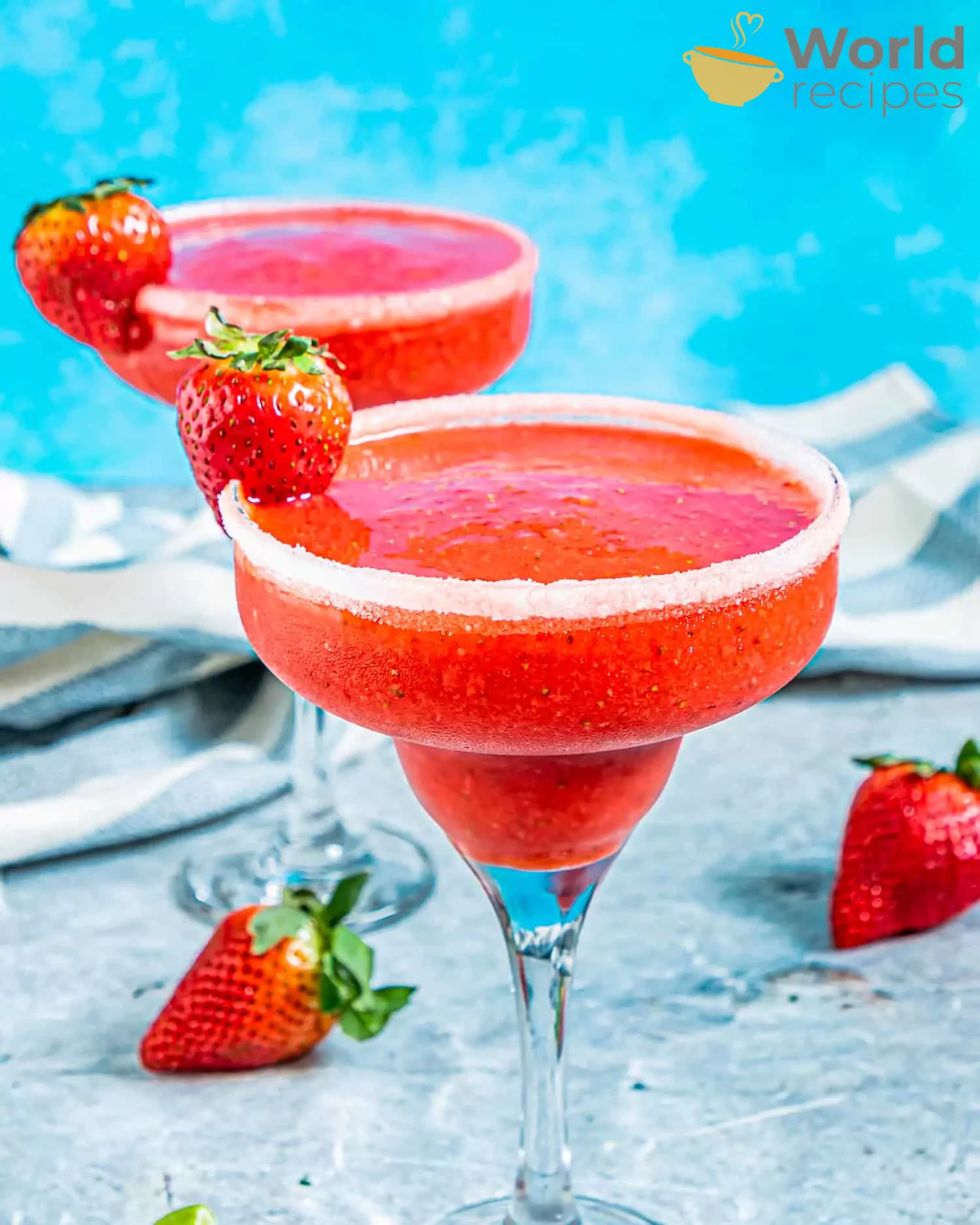 Strawberry - braškinis daiquiri kokteilis su šviesiu romu