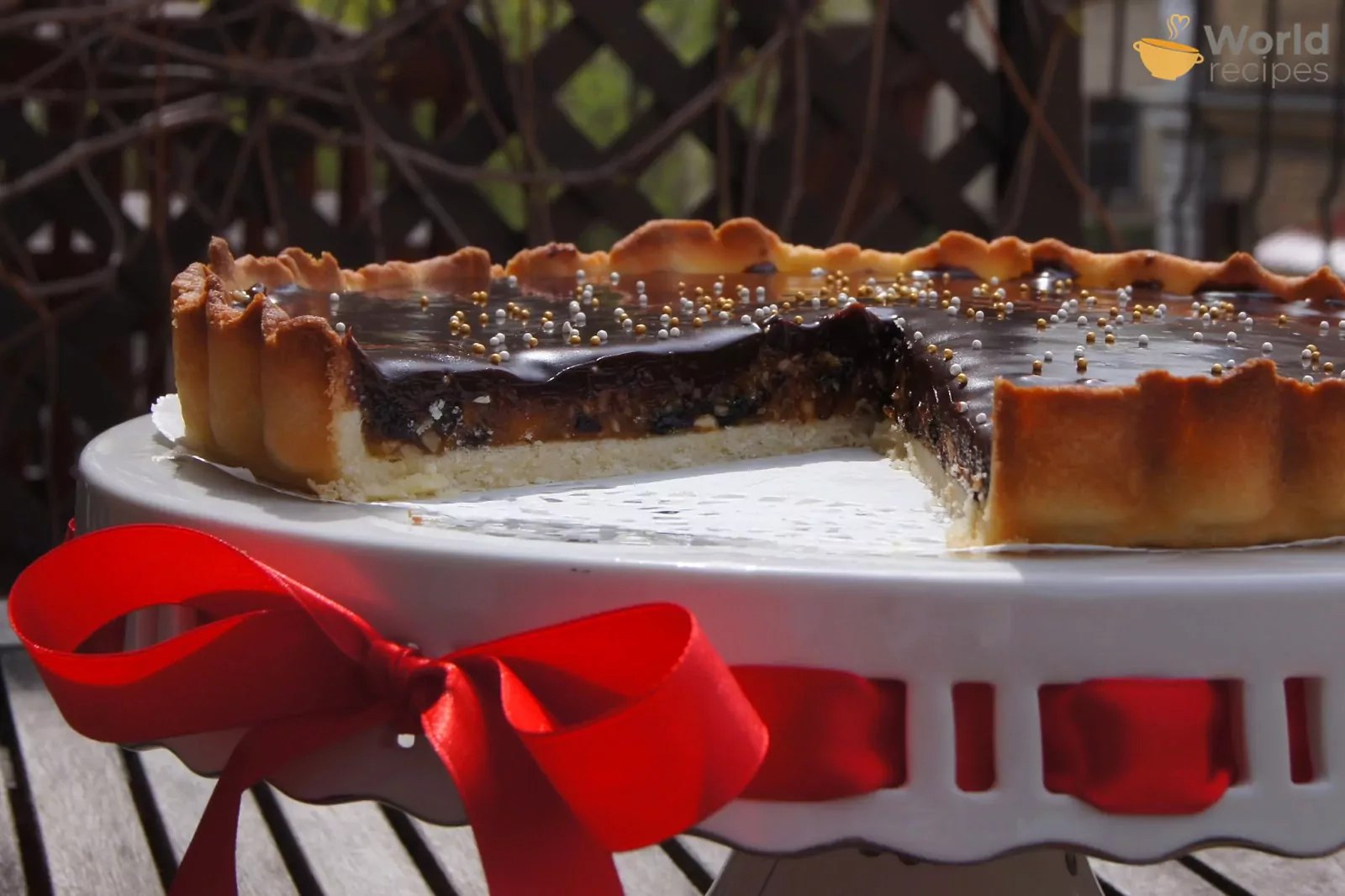 Pyragas - Tarta Serenada su džiovintais abrikosais, slyvomis ir lazdyno riešutais