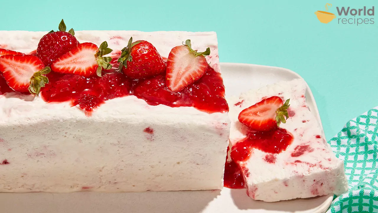 Strawberry semifreddo - Braškių semifredo