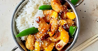 Vištienos ir mango stir-fry