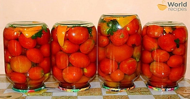 Saldžiarūgščiai marinuoti pomidorai žiemai su 9% actu