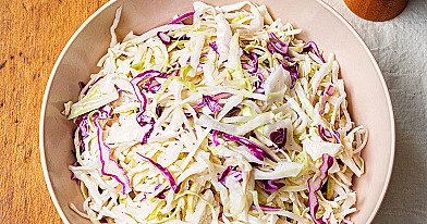 Coleslaw kopūstų salotos su morkomis ir majonezu pagal Beatą