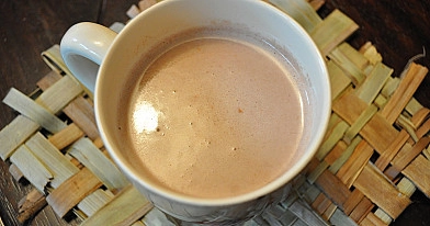 Karštos kakavos puodelis