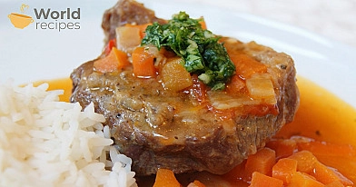 Veršienos troškinys "Osso buco"