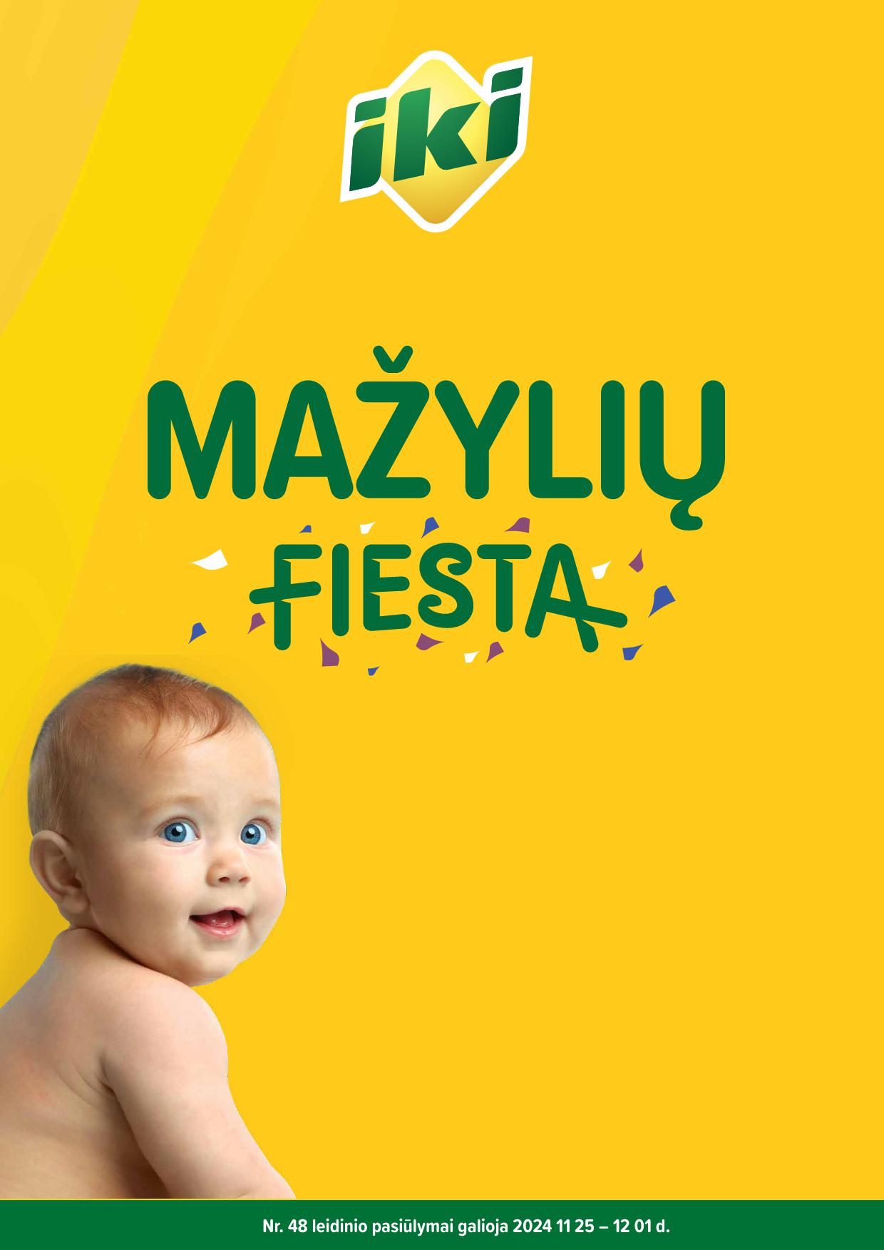 IKI nuolaidu katalogas "Mažylių fiesta" 2024.11.25 - 2024.12.01