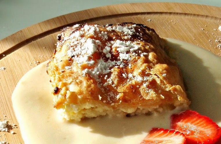 Austriškas varškės pyragas - Štrudelis