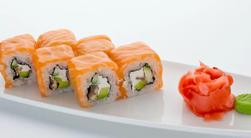 Philadelphia sushi - suši su lašiša | Receptas